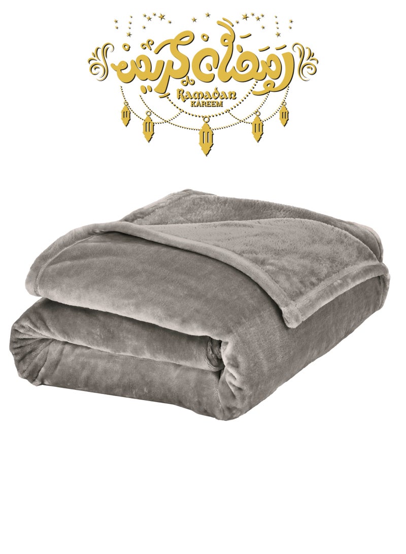 Master Home Textile Lightweight Velvet Blanket, Mora Series, 350GSM, Single Size 230 x 170 cm, Extra Soft All Season Fleece Blanket, Bed And Sofa Blanket - Image 1